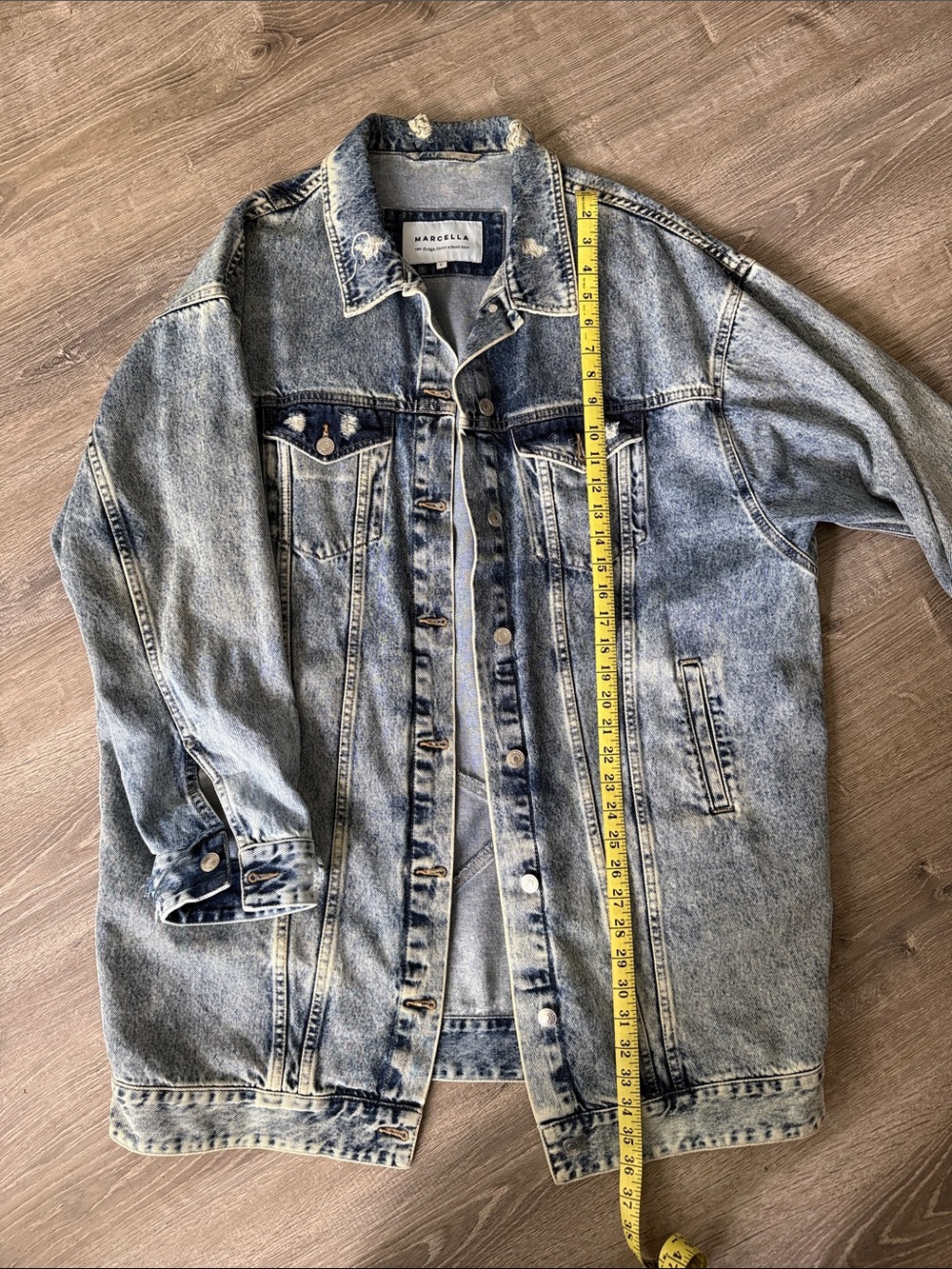 Marcella New York Light Blue Washed Denim Jacket - Picture 7 of 7